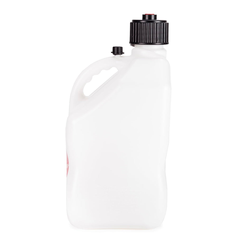 5.5 Gallon Square Motorsport Jug White with Filler Hose P72068