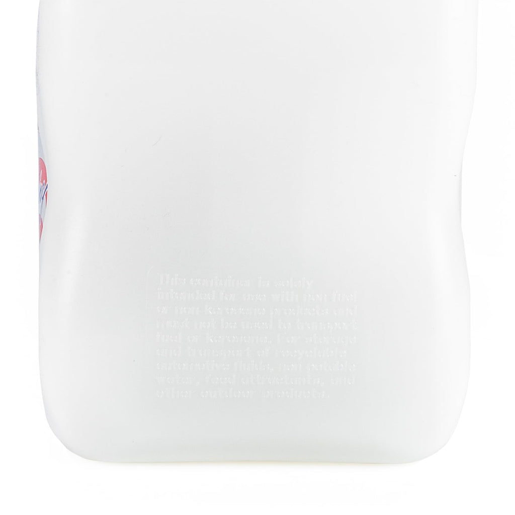 5.5 Gallon Square Motorsport Jug White with Filler Hose P72068