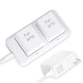 White Dual Slot Camera Battery Charger W5308