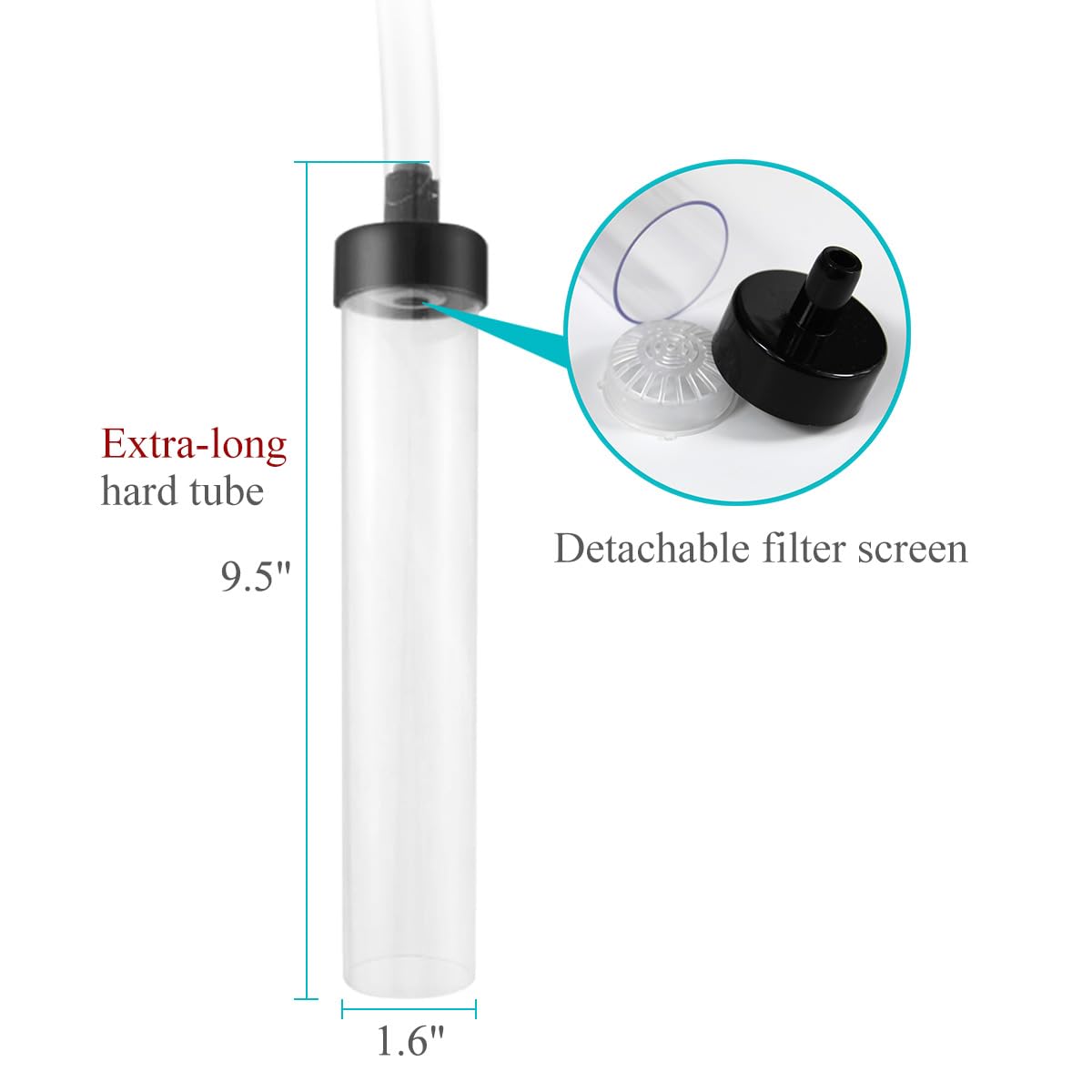 5ft Aquarium Siphon Vacuum Cleaner F689166
