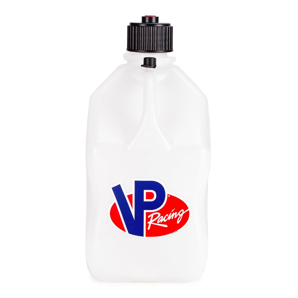 5.5 Gallon Square Motorsport Jug White with Filler Hose P72068