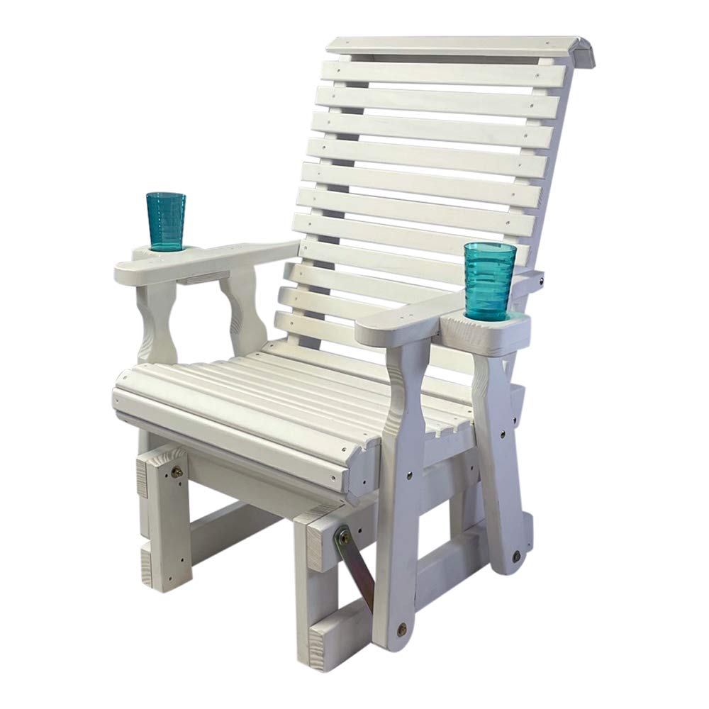 Heavy Duty 600 Lb High Back Glider Chair with Cupholders C8796