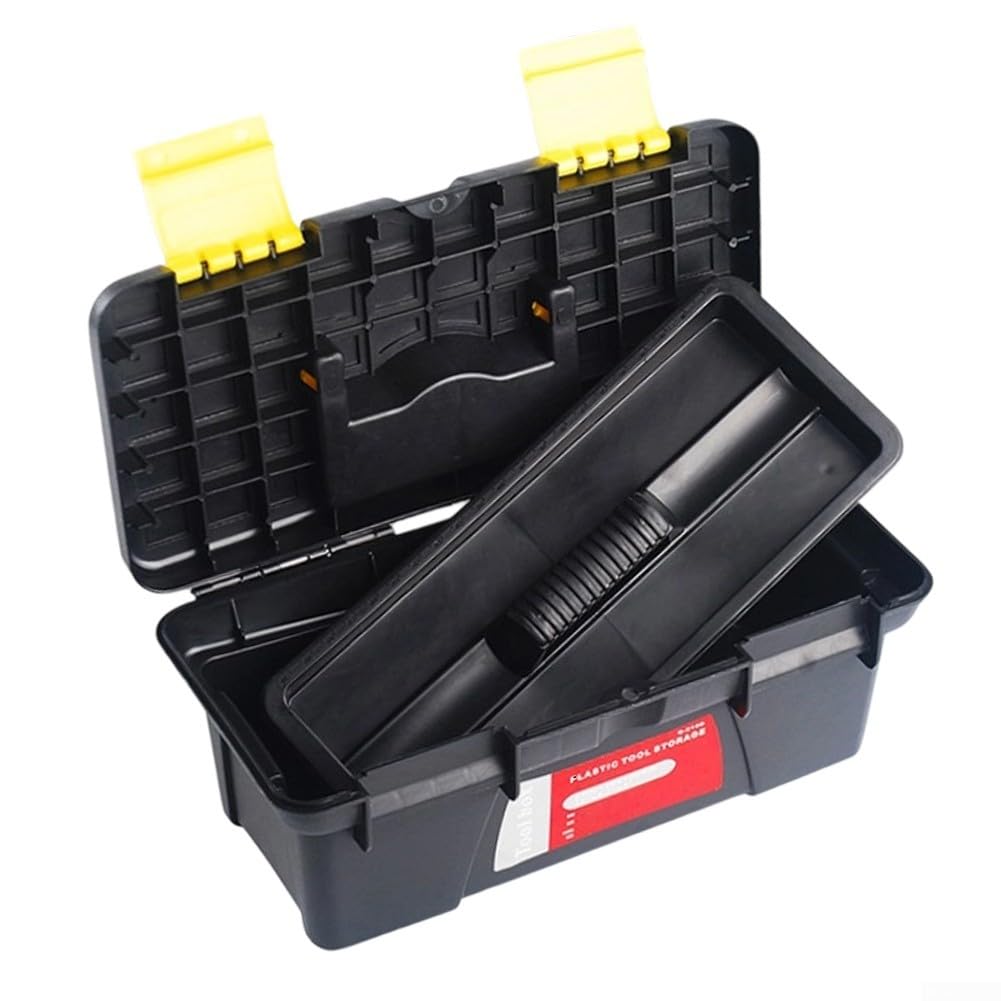 10-Inch Plastic Toolbox with Dual Layer Storage C13950