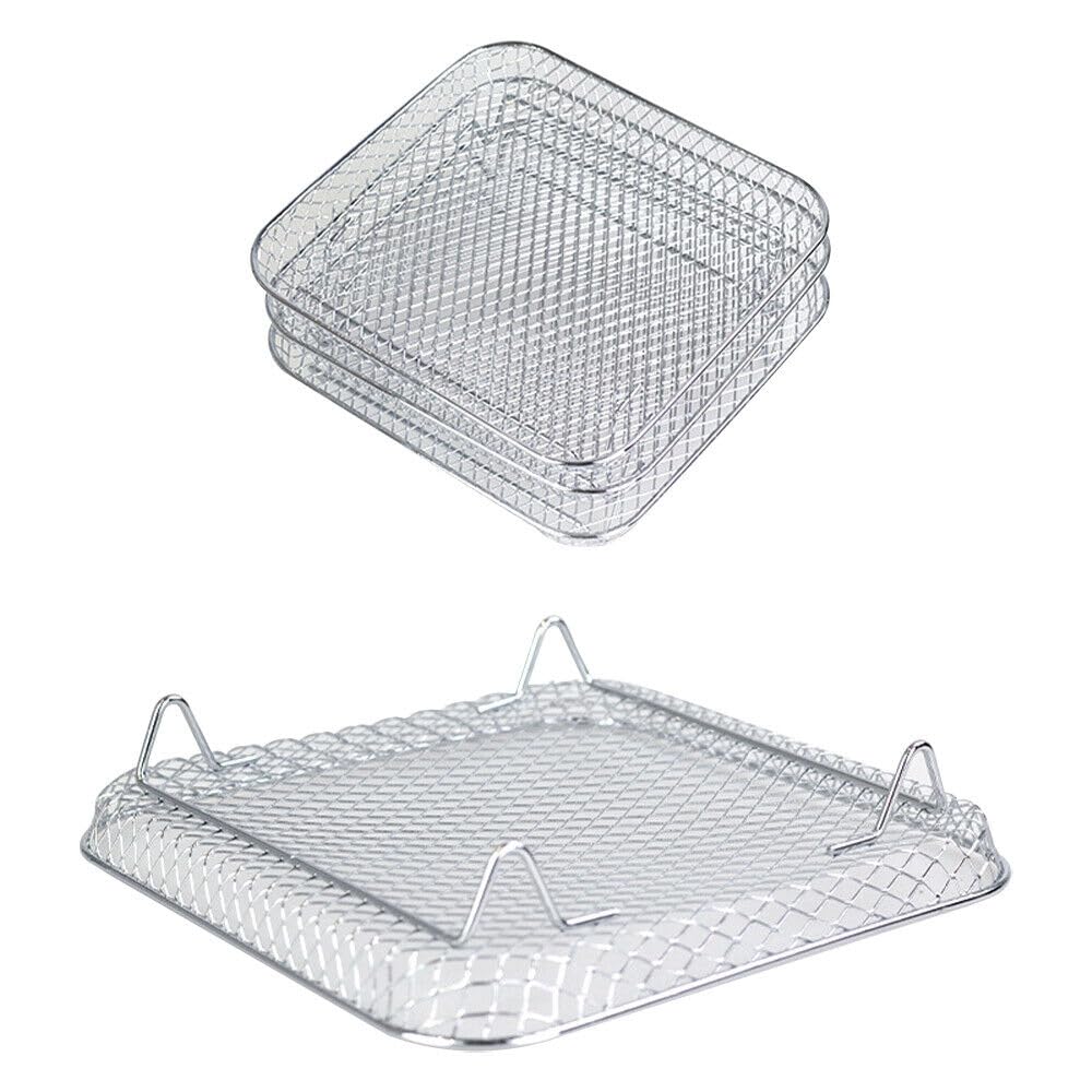 7 Inch Stackable Stainless Steel Air Fryer Rack, 3 Pcs D177703