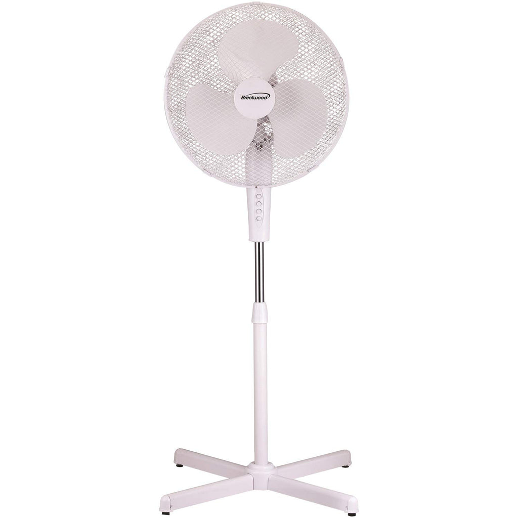 White 16-inch 3-Speed Oscillating Stand Fan K25247