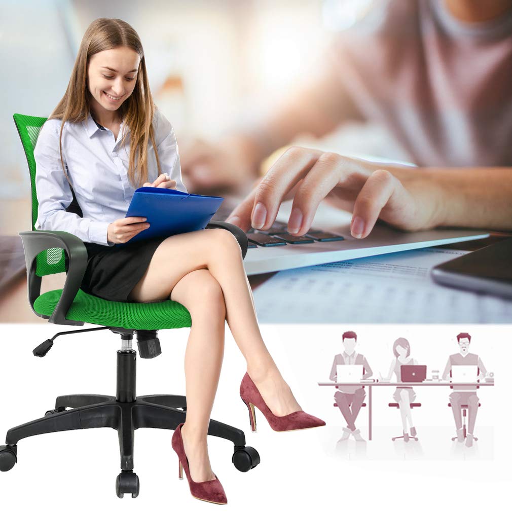Ergonomic Mid-Back Swivel Office Chair Z93574