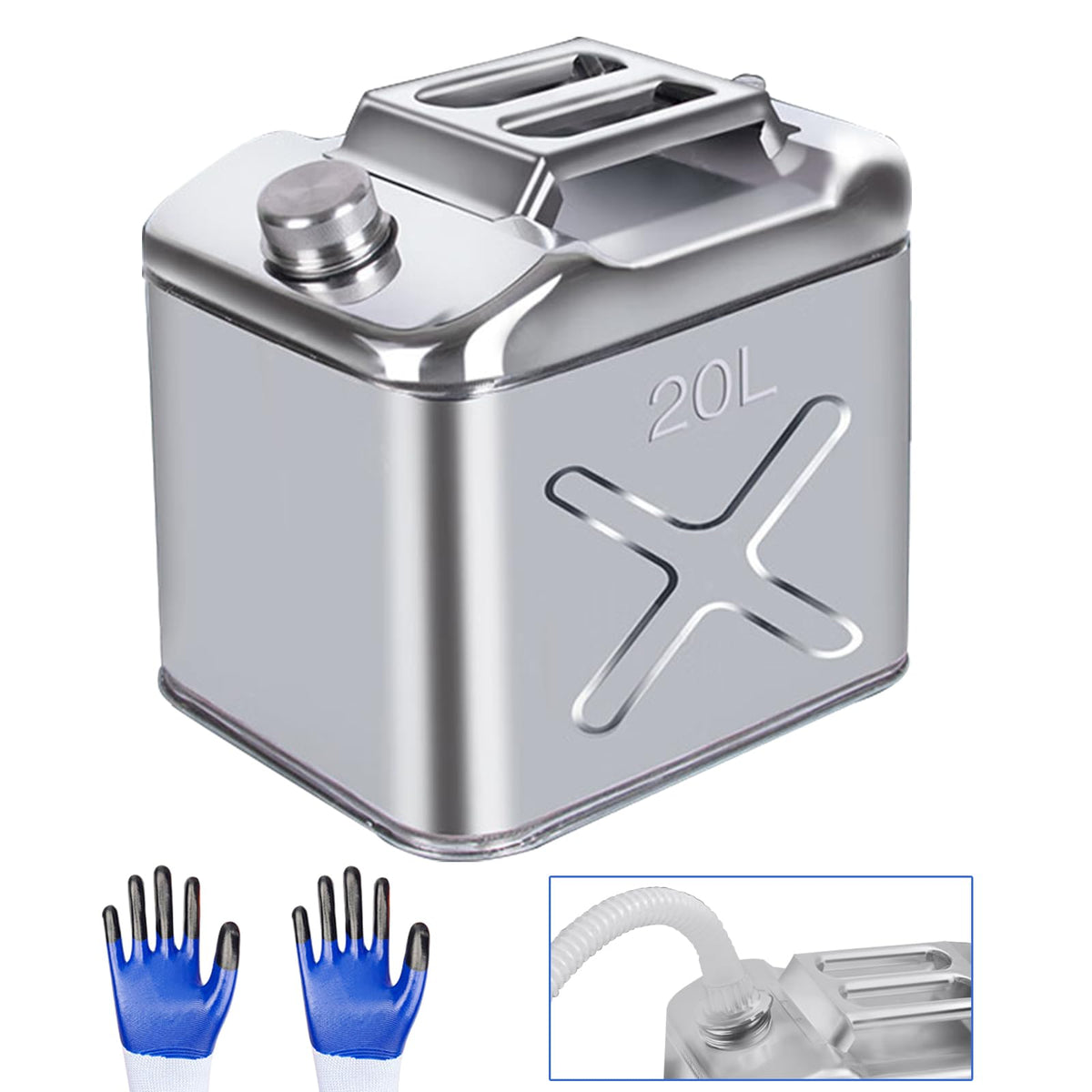 5 Gallon 304 Stainless Steel Water Container I670589