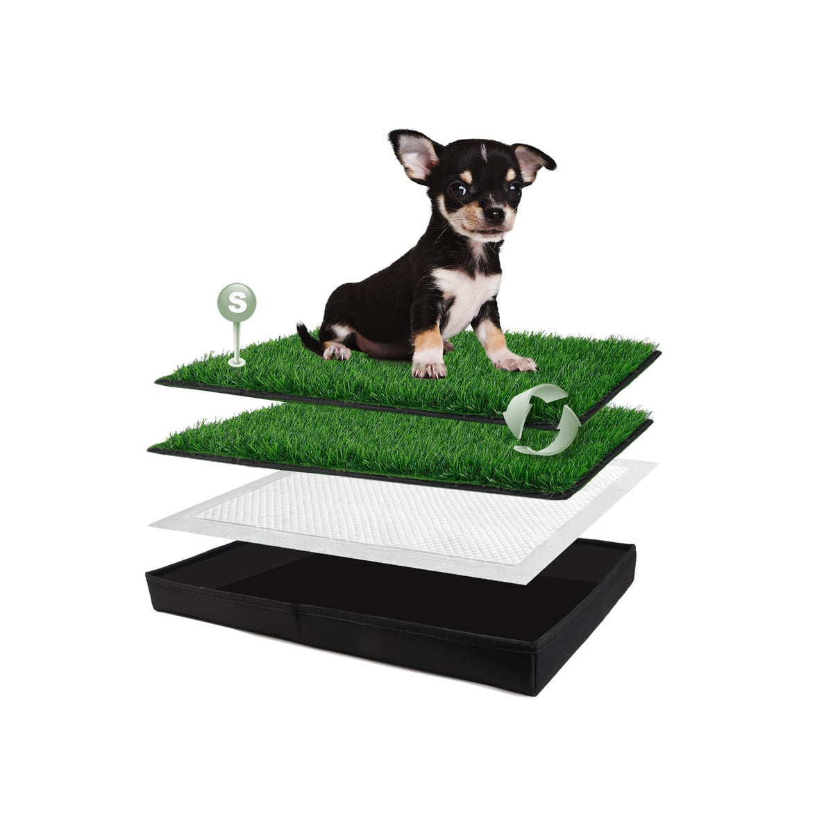 Dog Grass Pad with Dog Litter Box C99329