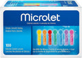 Colored Lancets 100 Each Pack of 2 with Lancing Device H82883