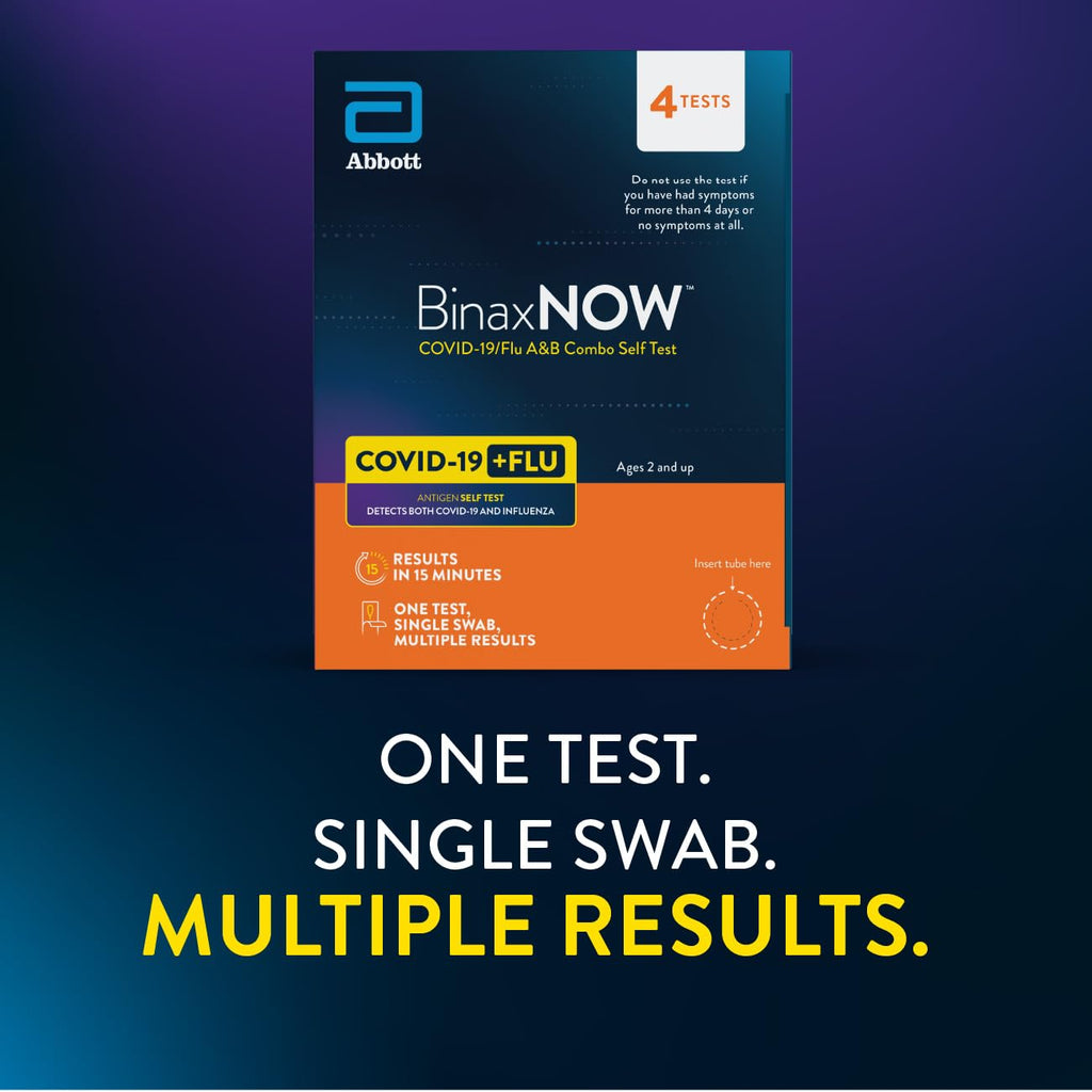 COVID-19/Flu A&B Combo Self Test, 4 Tests S406