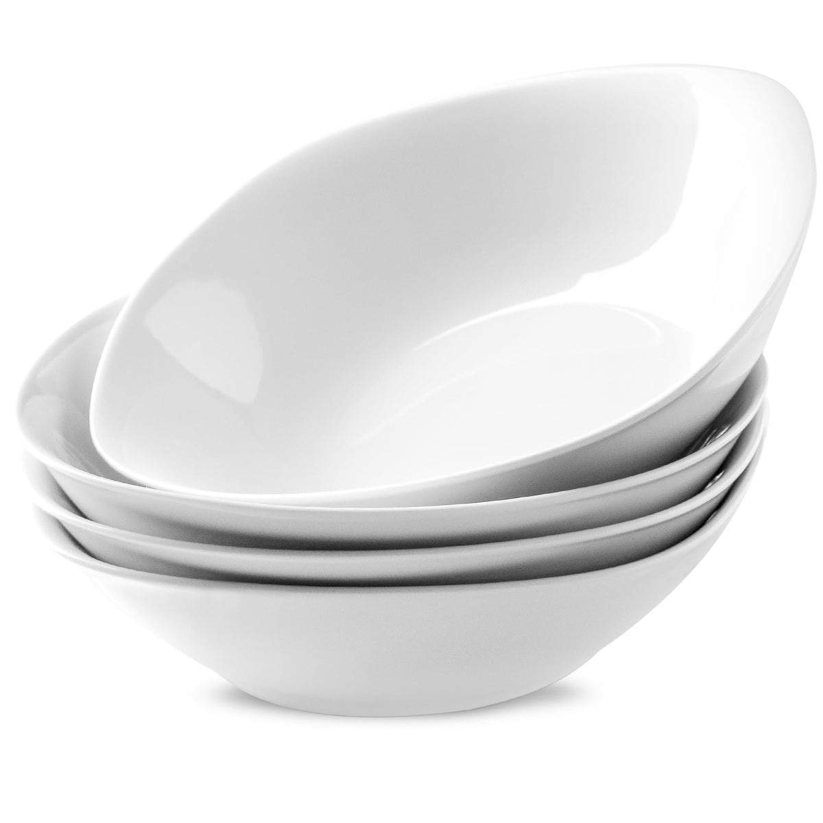 4 Pc 35 oz Porcelain Pasta Bowls T814