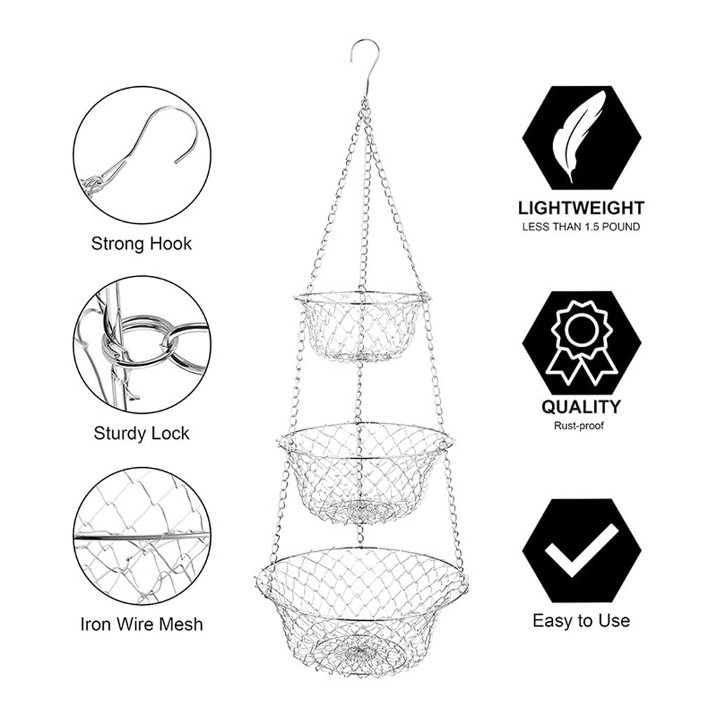 3 Tier Hanging Fruit Basket N64069