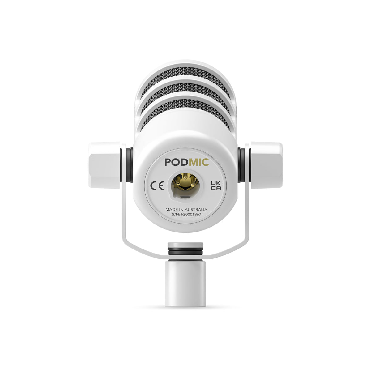 White Cardioid Dynamic Broadcast Microphone with XLR Cable S826