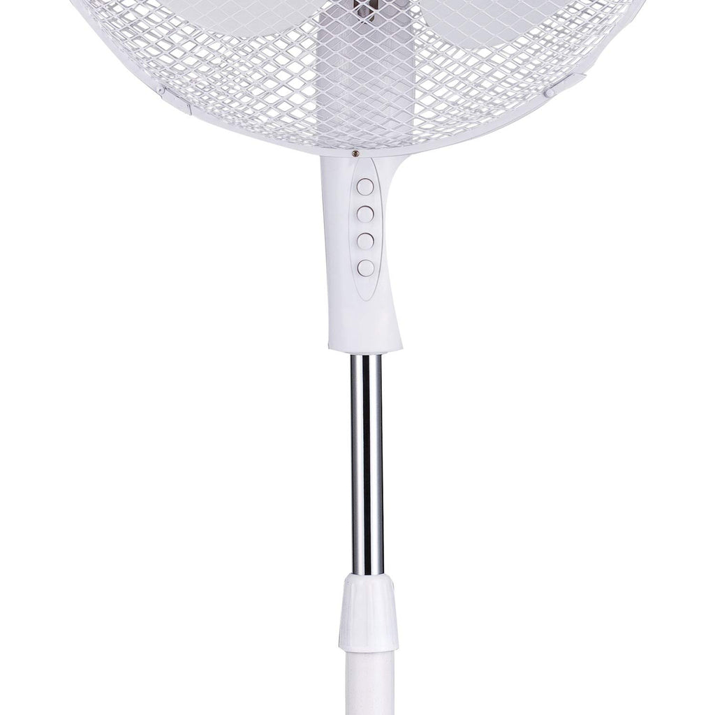 White 16-inch 3-Speed Oscillating Stand Fan K25247