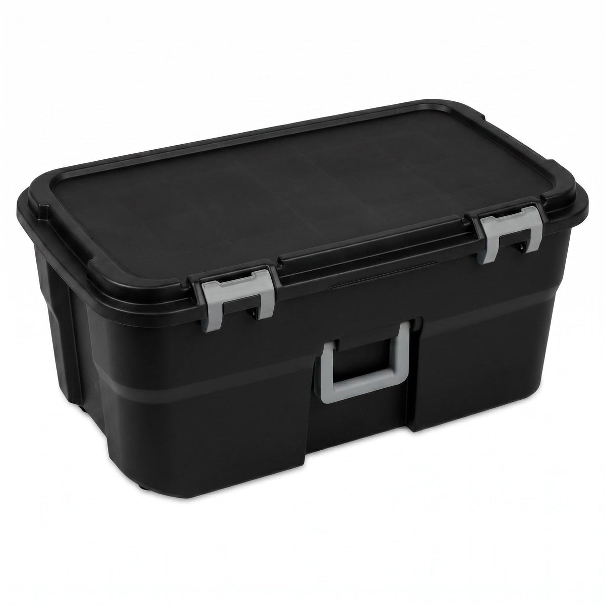 22 Gallon Black Wheeled Plastic Storage Trunk P403798