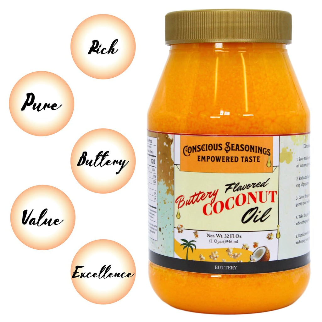 Butter Flavored Coconut Oil 32 oz 2 Pack T71175