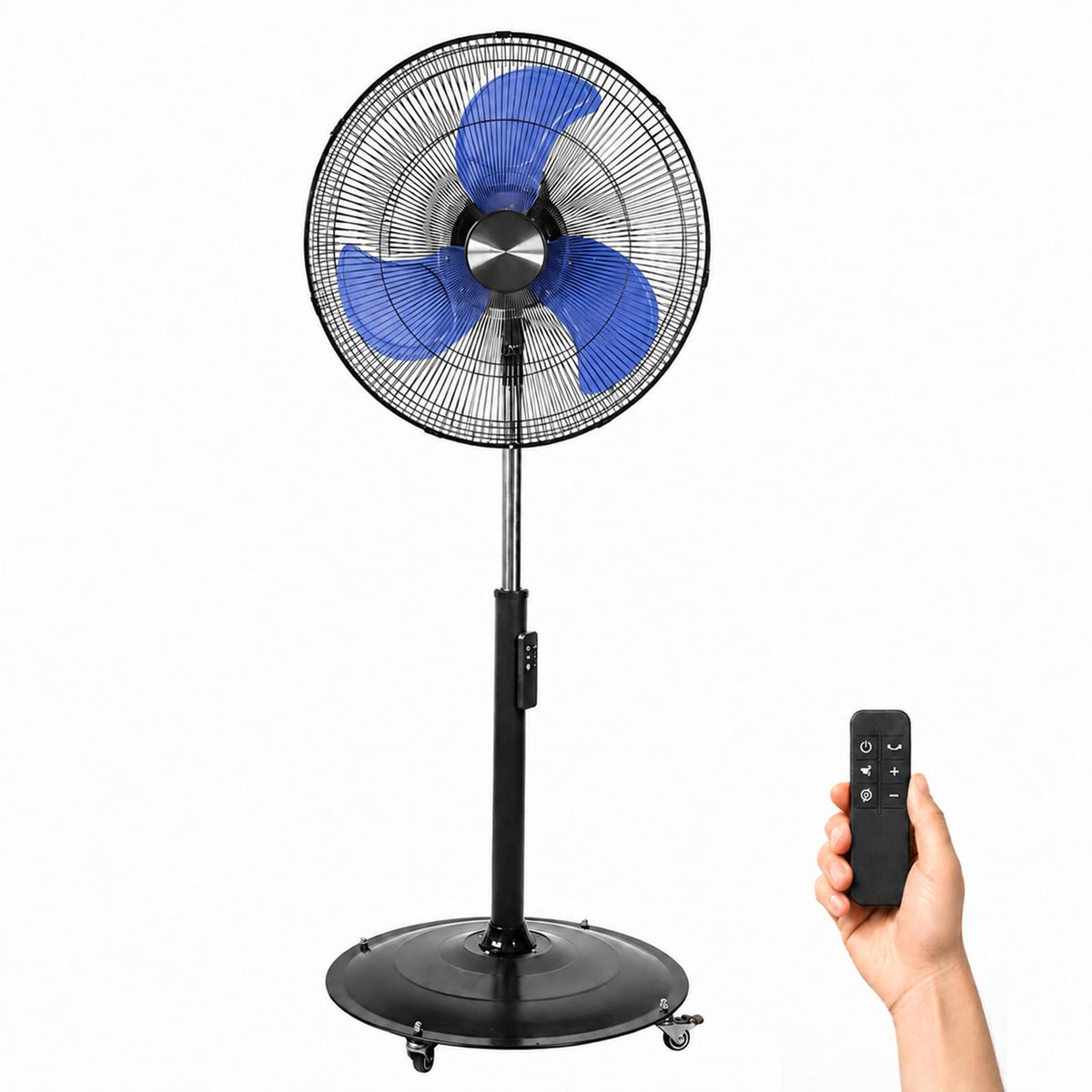 20 Inch Quiet Oscillating Pedestal Fan with Casters C128572