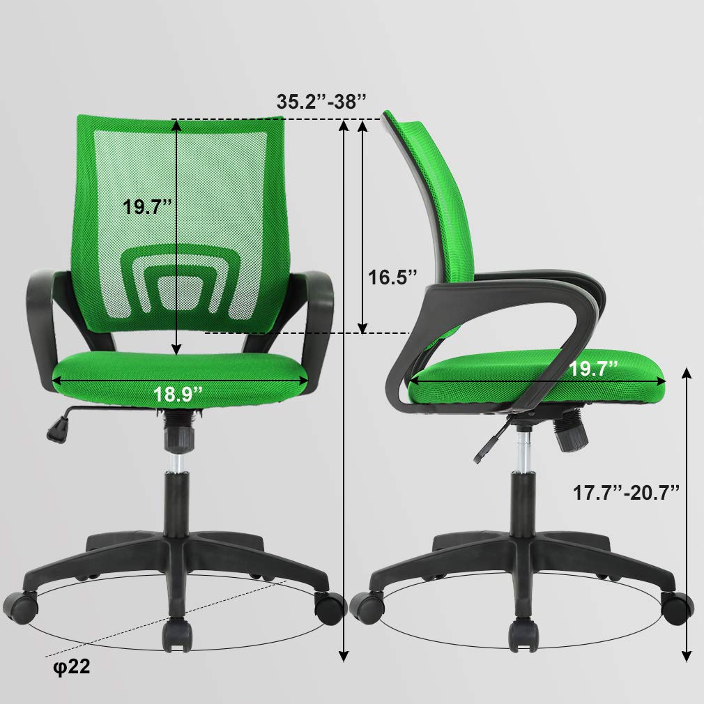 Ergonomic Mid-Back Swivel Office Chair Z93574