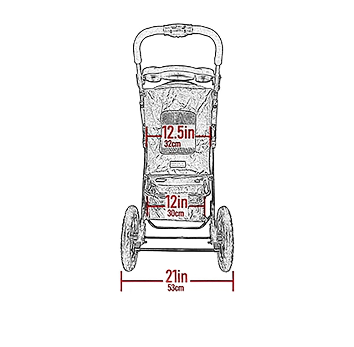 Caribbean Blue Pet Stroller I5997