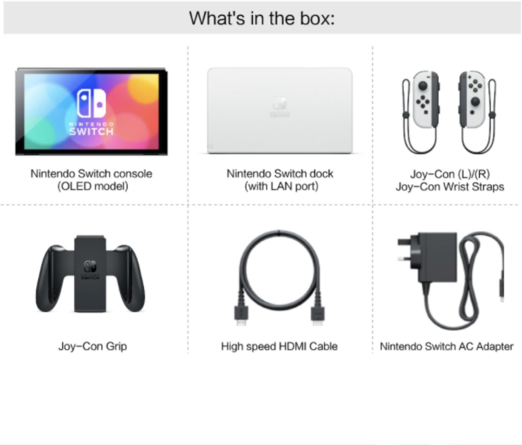 Nintendo Switch OLED Model with White Joy-Con W391291