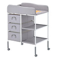 Adjustable Height Baby Changing Table with 3 Fabric Drawers L8837