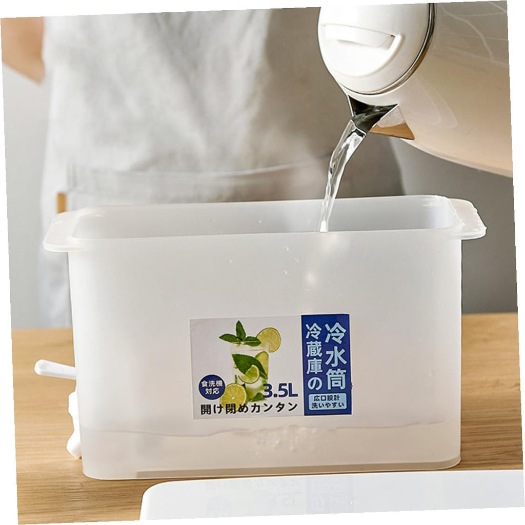 White 3.5L Water Jug with Faucet G163210