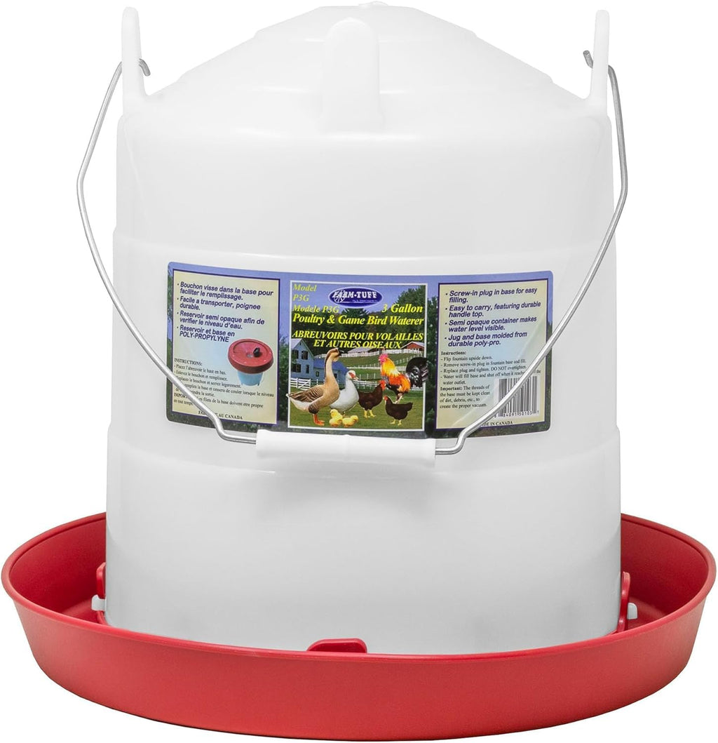 3 Gallon Plastic Poultry Waterer T9456