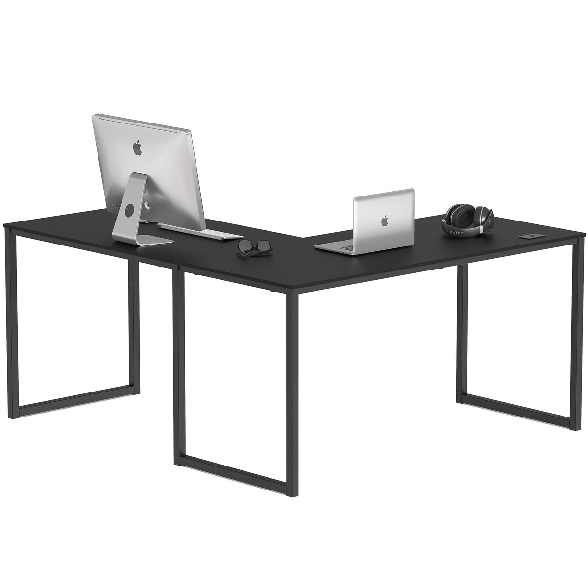 Black L-Shape Computer Desk K367