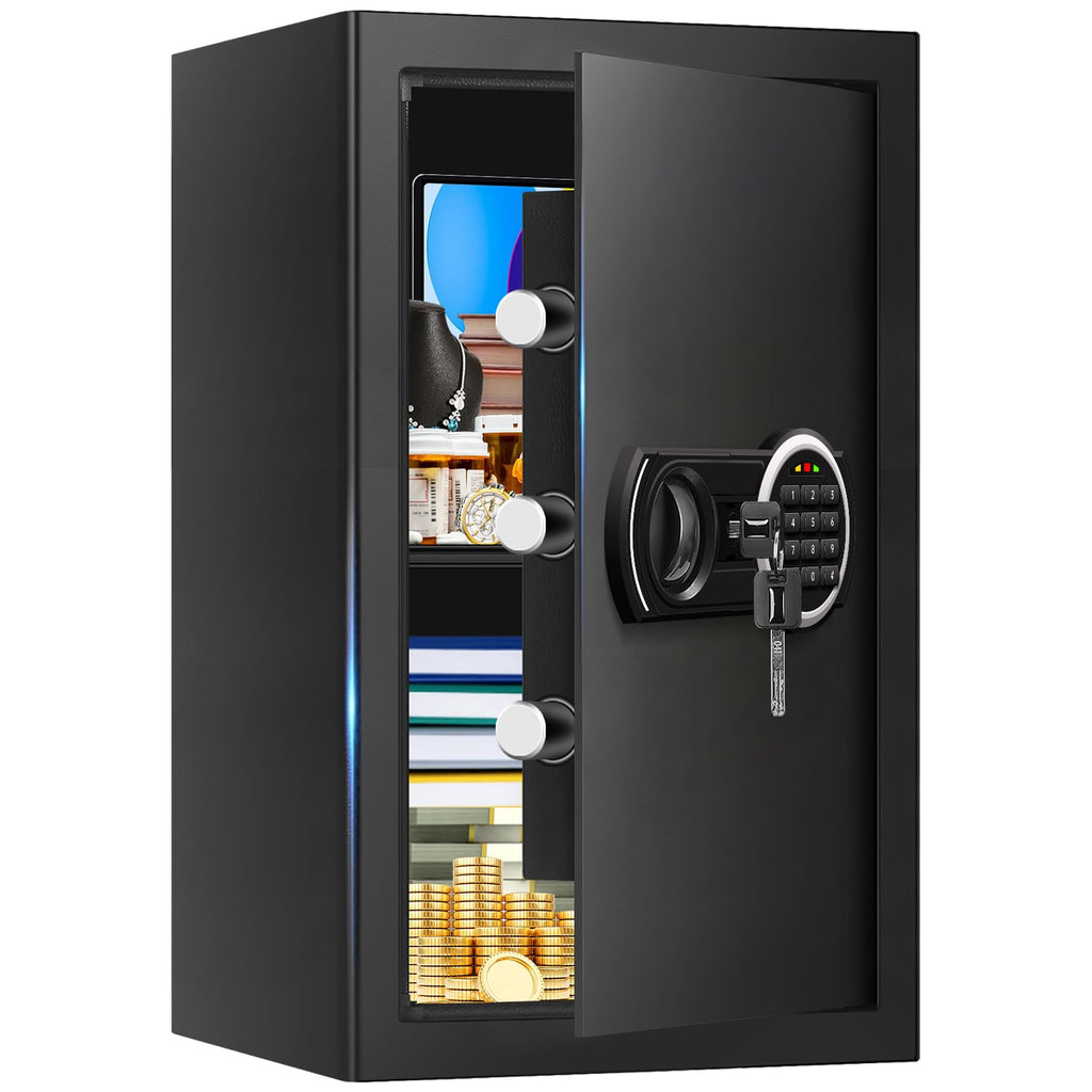 3.3 Cuft Water and Fireproof Safe with Digital Keypad & Key Lock R762669