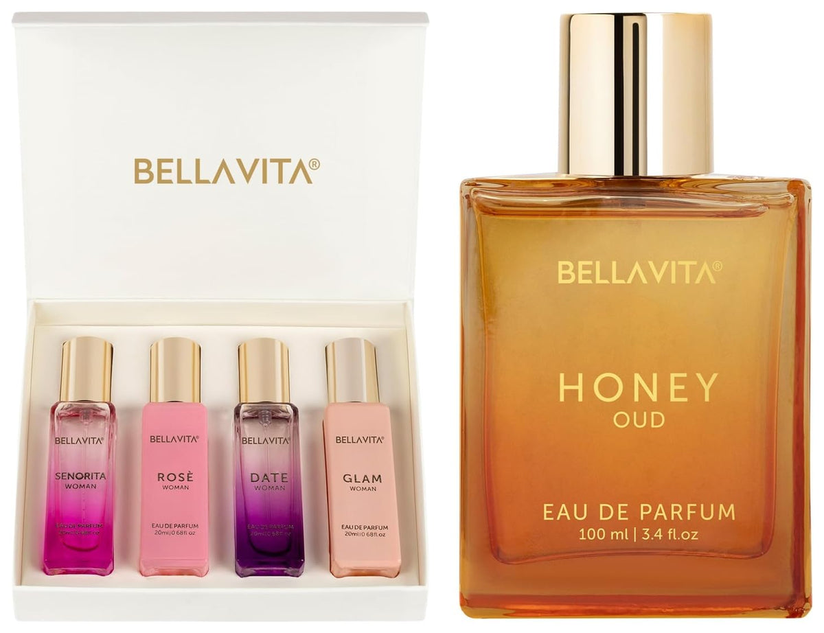 Honey Oud Vanilla Floral Bergamot Perfume Gift Set H5164