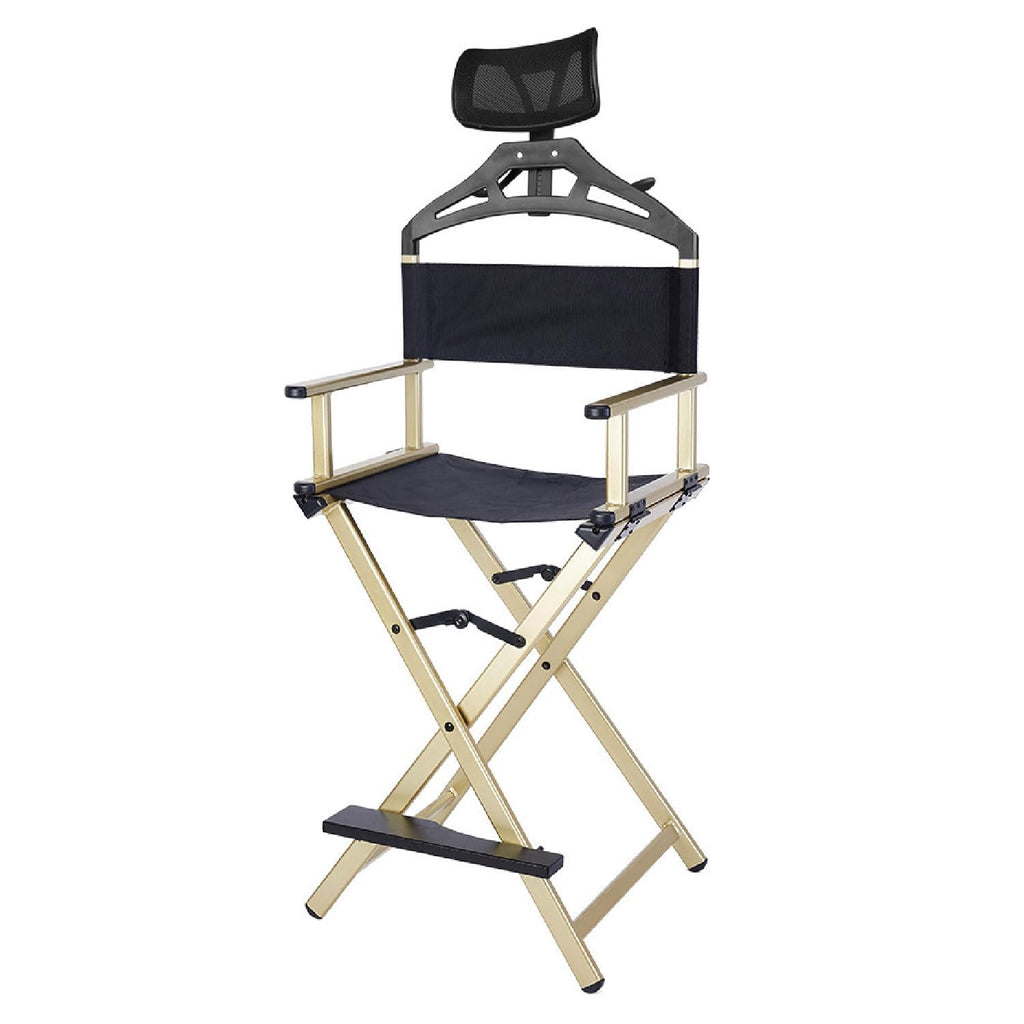 Extra Tall Foldable Makeup Artist Chair with Headrest B234