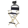 Extra Tall Foldable Makeup Artist Chair with Headrest B234