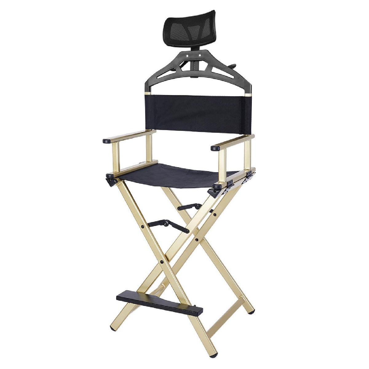 Extra Tall Foldable Makeup Artist Chair with Headrest B234