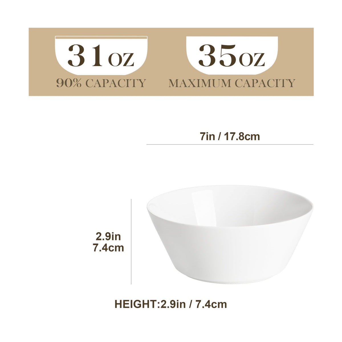 35 OZ Soup Bowls, 48 OZ Pasta Bowls I205758