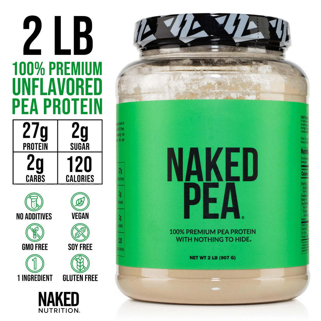Pea Protein Powder 2LB and Powdered Peanut Butter 1.5LB Vegan Non-GMO Gluten Free Z99955