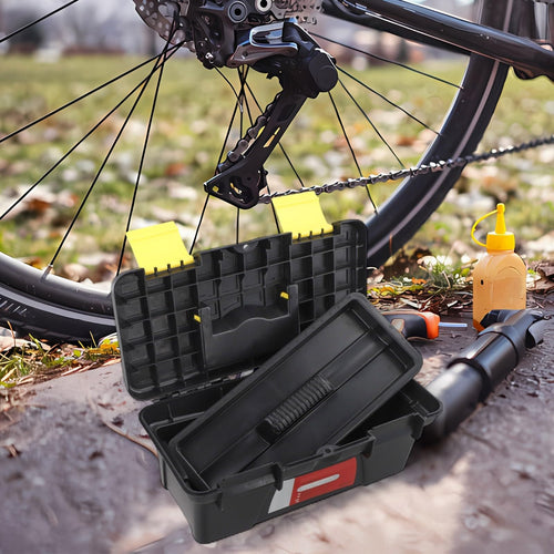 10-Inch Plastic Toolbox with Dual Layer Storage C13950