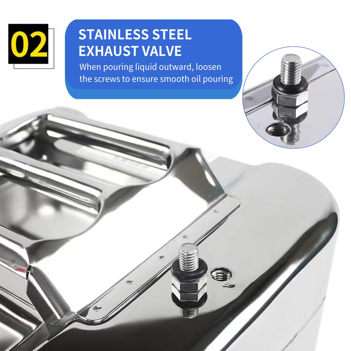 5 Gallon 304 Stainless Steel Water Container I670589