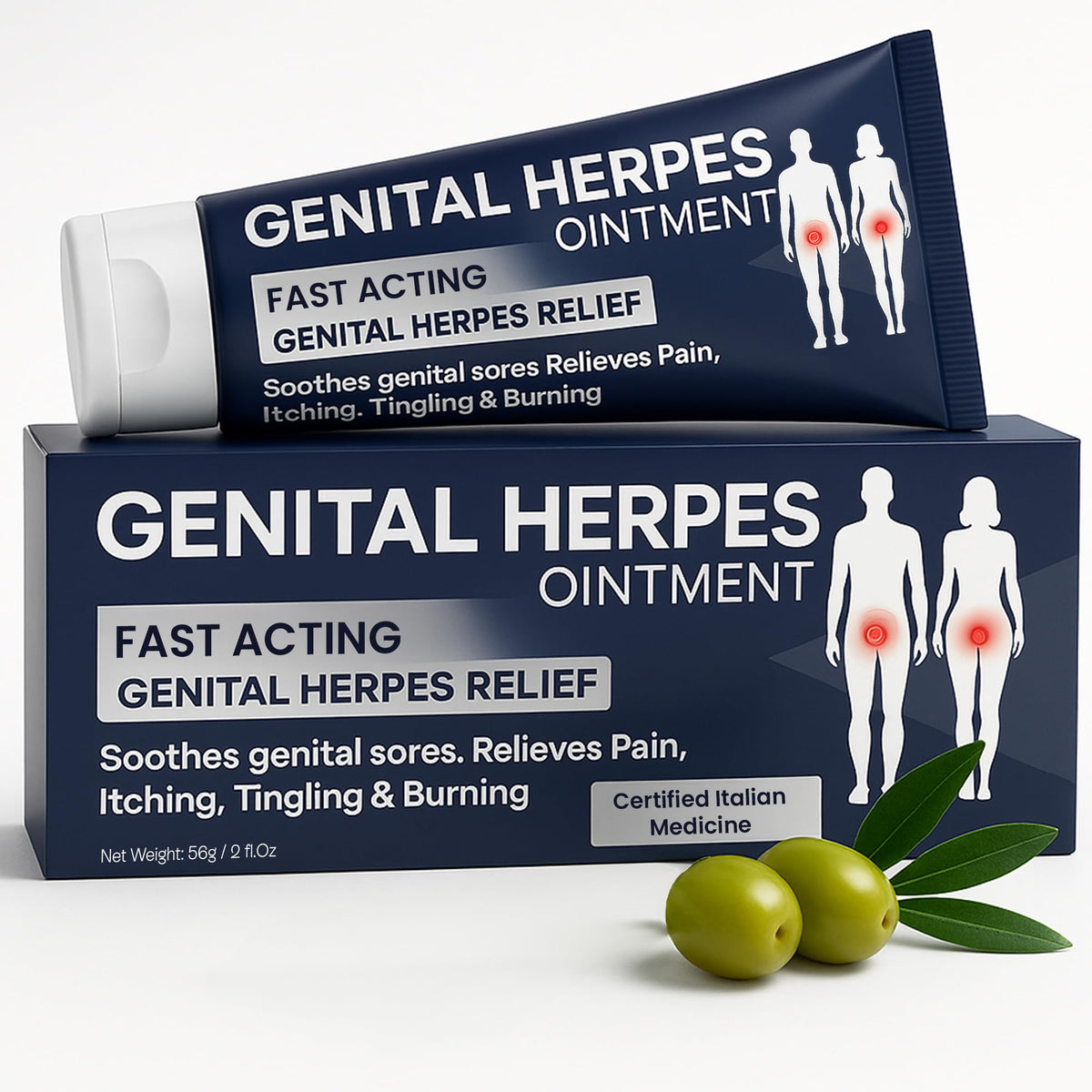Genital Herpes Treatment Ointment 56g A3970