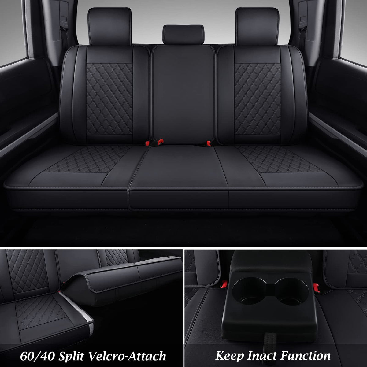 Leather Car Seat Covers Full Set G8701