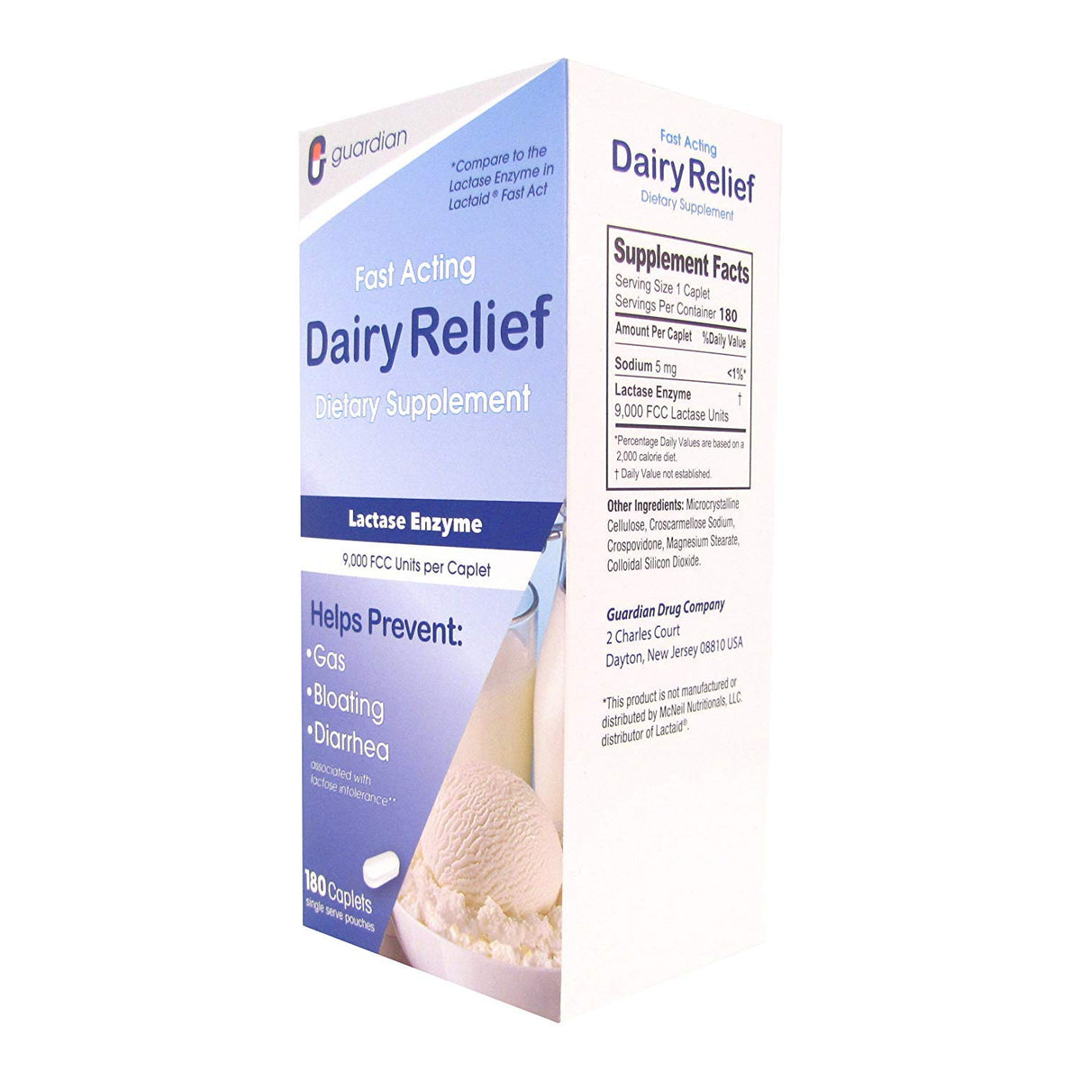Lactase Enzyme 180 Caplets O85830