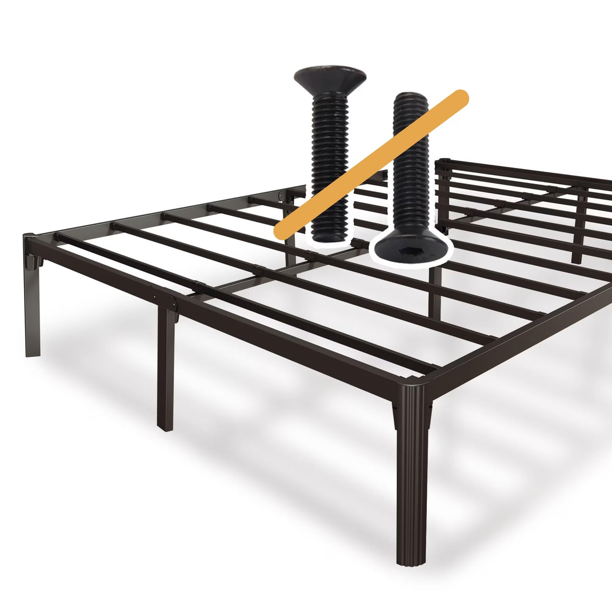 Queen Bed Frame with Headboard Footboard J78028