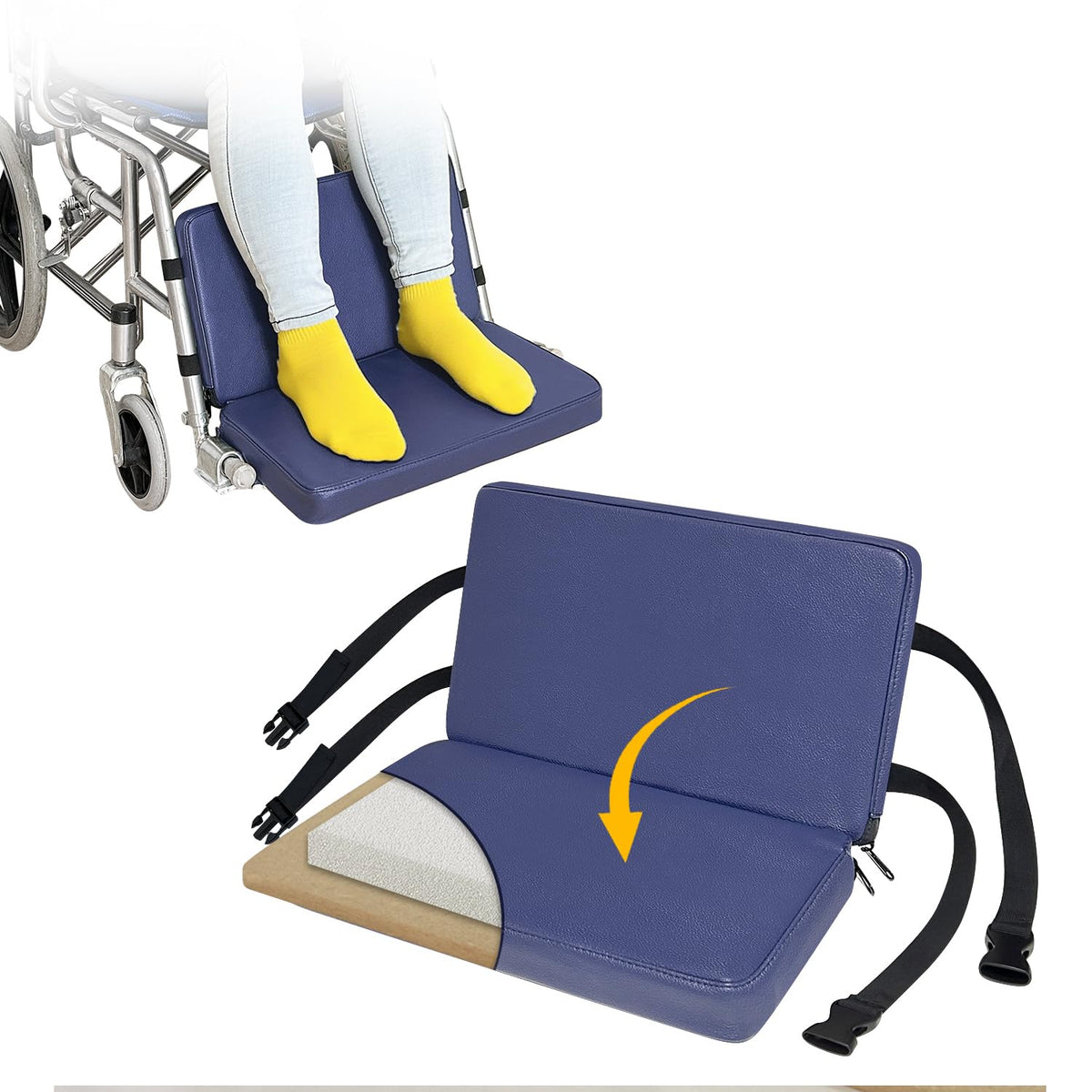 Wheelchair Foot Rest Elevating Extender Leg Rest Replacement Pad G9581