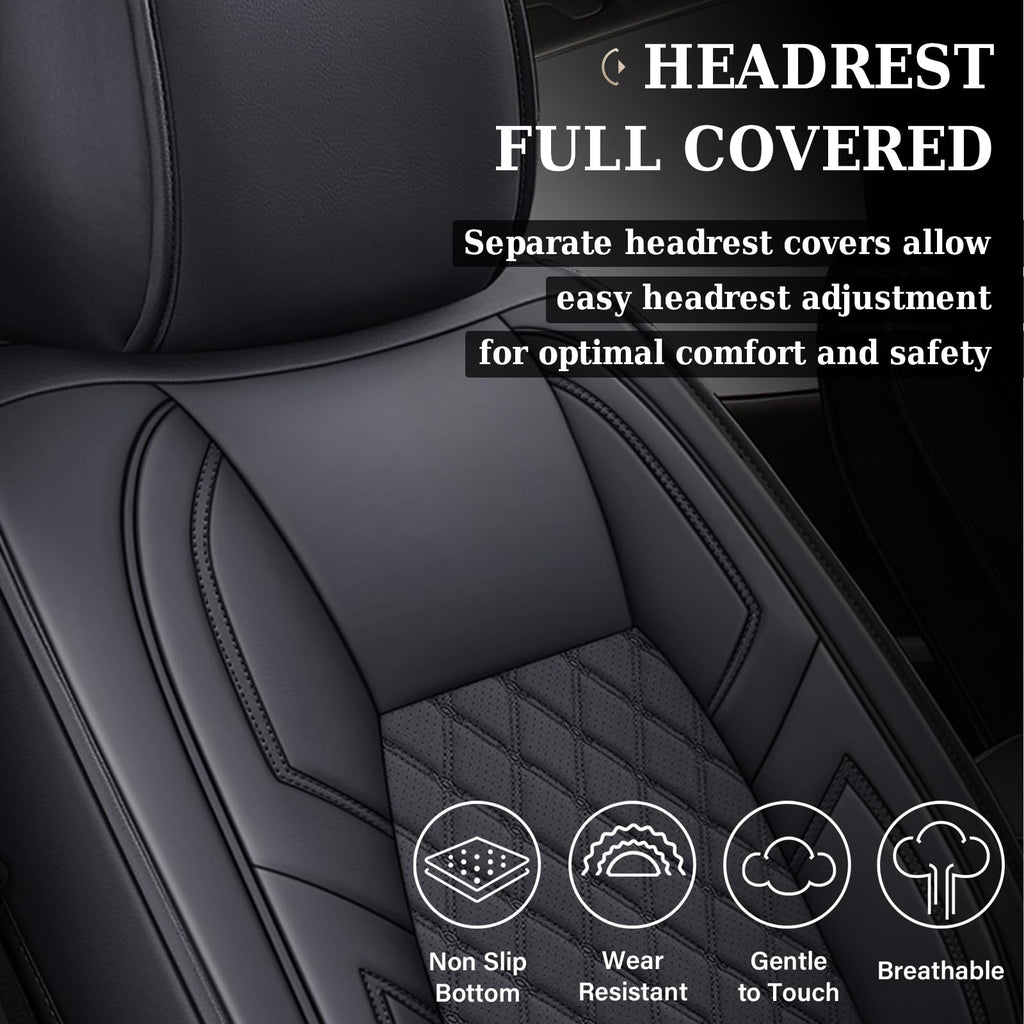 Leather Car Seat Covers Full Set G8701
