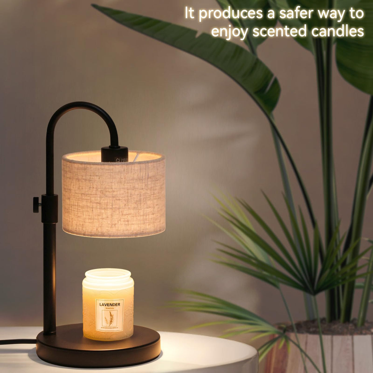 Candle Warmer Lamp with Timer, Adjustable Height L3401