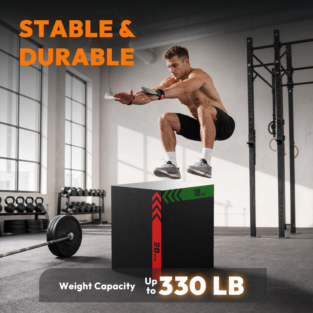 3-in-1 Non-Slip Foam Plyo Box A368