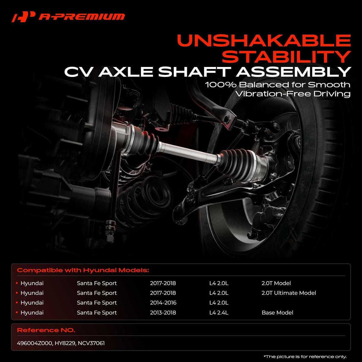 Rear Left CV Axle Shaft Assembly M4868
