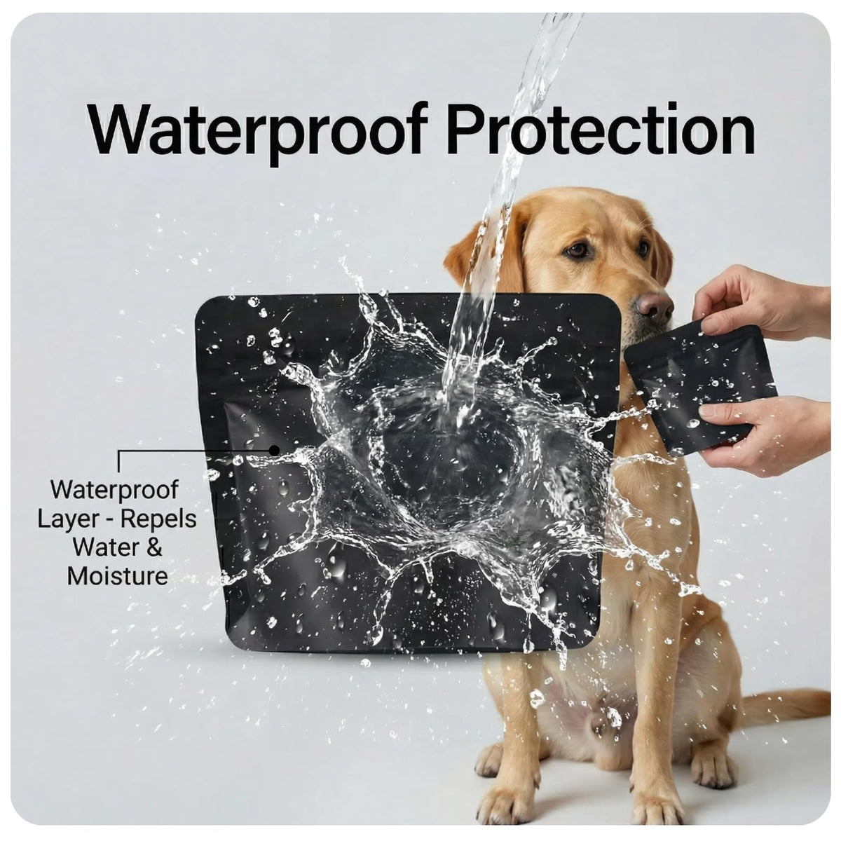 200pcs Zippered Waterproof Pet Pill Pouches O4400