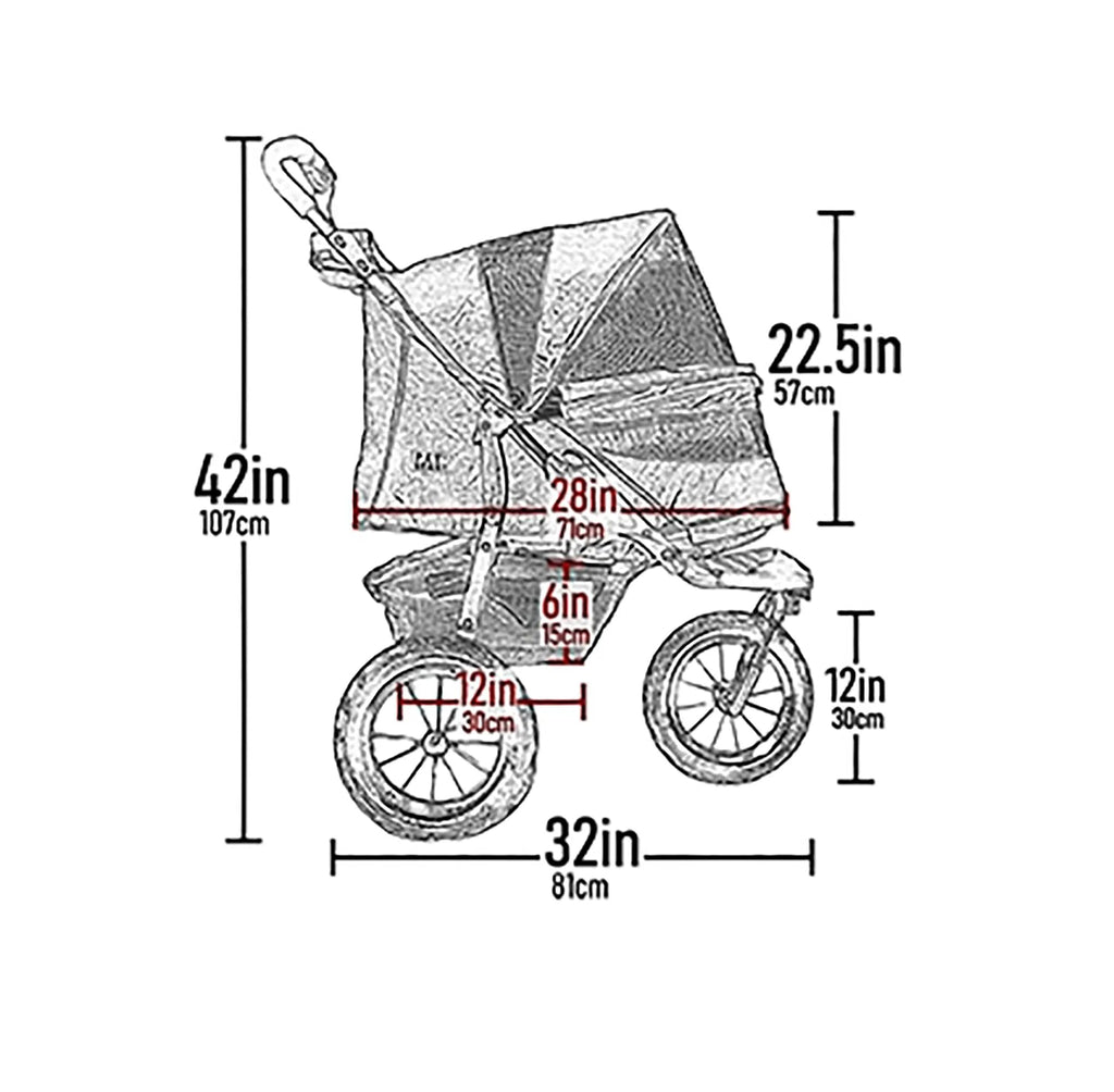Caribbean Blue Pet Stroller I5997