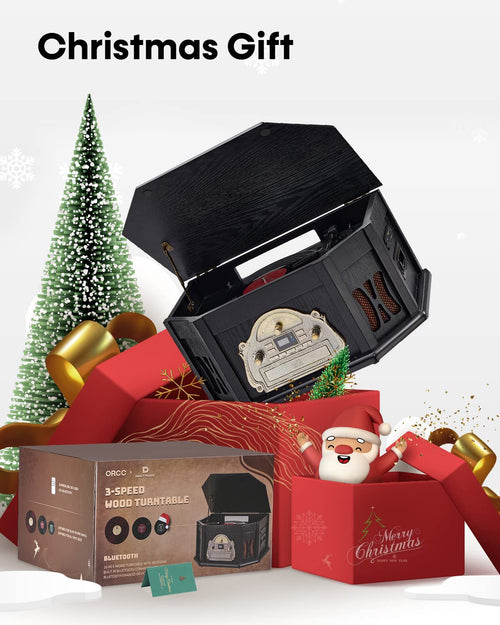 10-in-1 Record Player with Bluetooth J19208