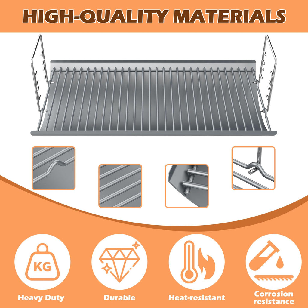 27 Inch Ash Pan Replacement Parts with 2pcs Fire Grate Hanger Set N219862